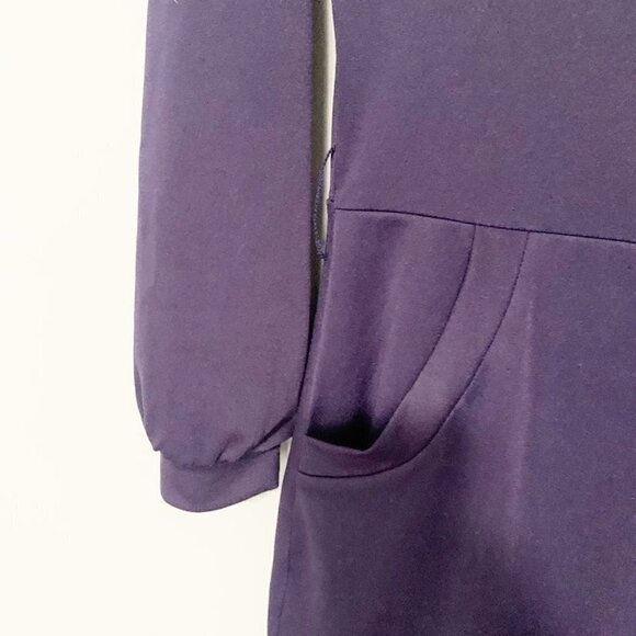 5/$25 Grace Karin navy blue long‎ sleeve fitted stretch dress with pockets - Picture 2 of 8